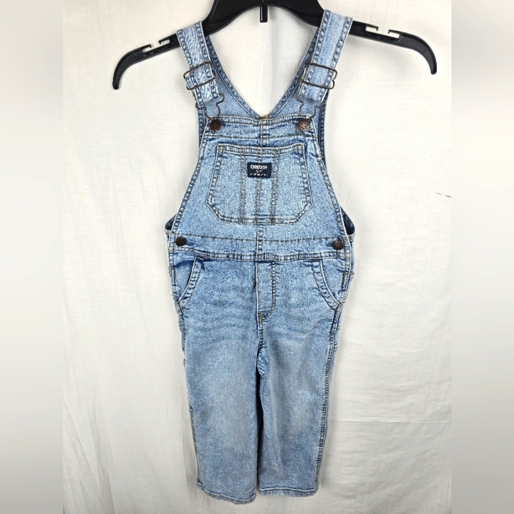 OshKosh B'gosh Light Blue Denim Pants Overalls Sz 4T